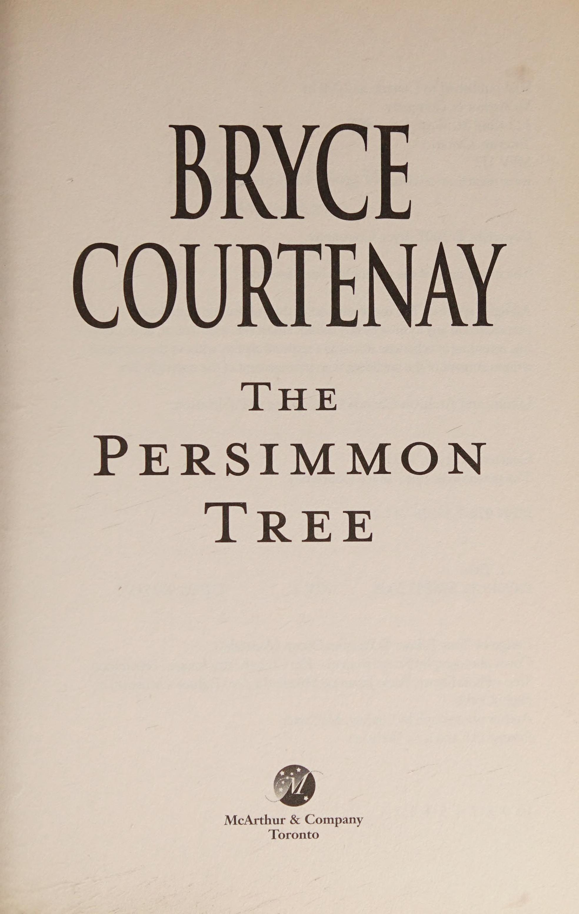 The Persimmon Tree