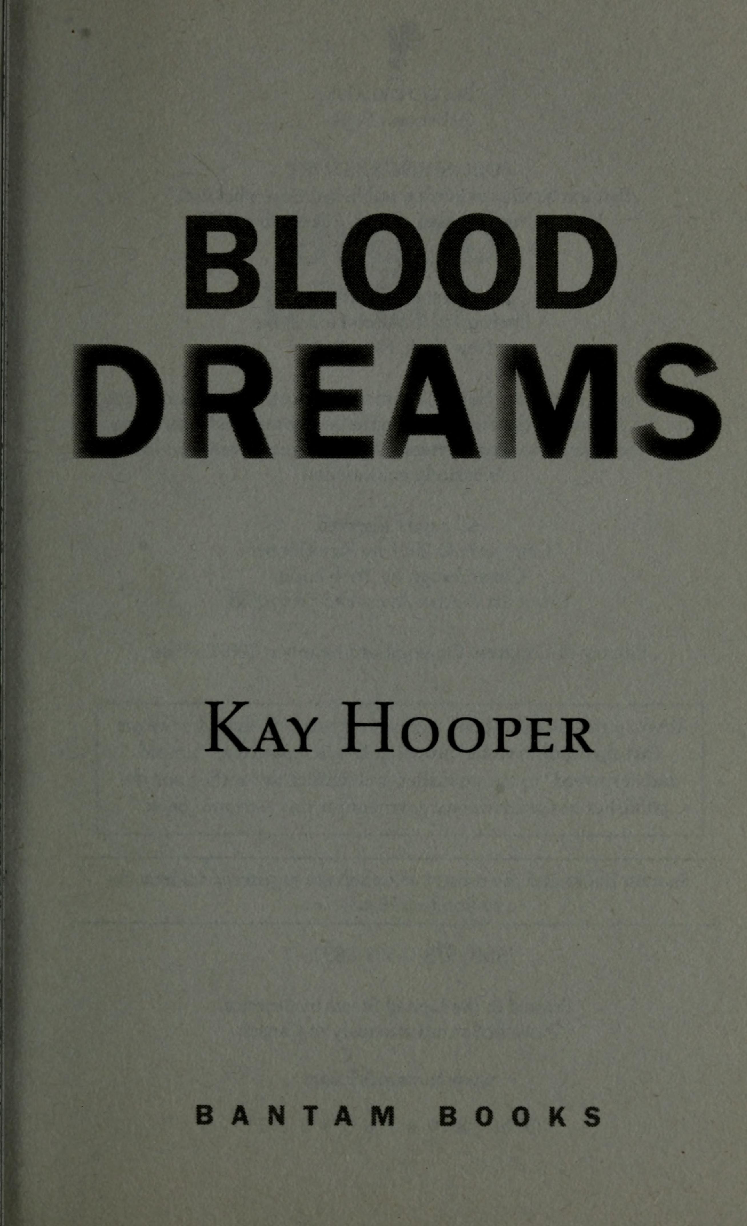 Blood Dreams A Bishop/Special Crimes Unit Novel